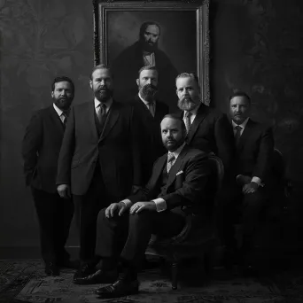 Classic portrait of company founders - Image 2