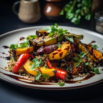 Gourmet vegetarian dish with quinoa and roasted vegetables - Image 3