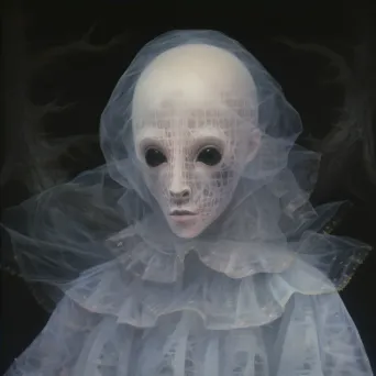 Image of a ghostly figure in 18th-century attire with captivating eyes - Image 4