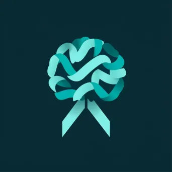 Brain icon logo design for mental health advocacy organization - Image 1