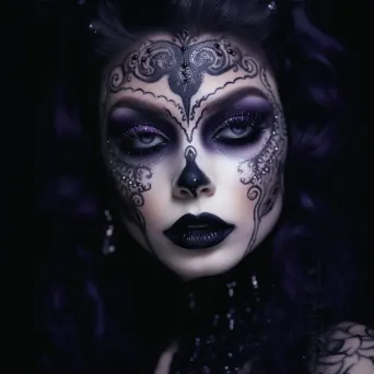 gothic makeup close-up - Image 3