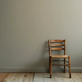 Lone Wooden Chair