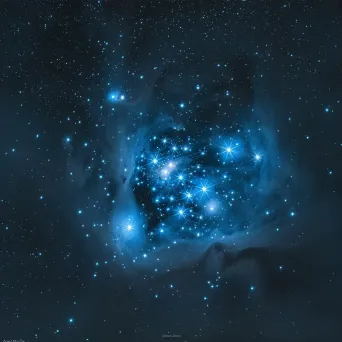 Pleiades star cluster with blue tones, shot on Sony A9 II - Image 3