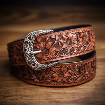 handcrafted leather belt - Image 2