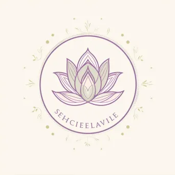 Lotus icon logo design for wellness retreat center - Image 2