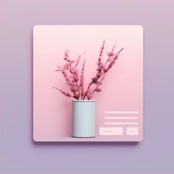 Minimalist login page with soft pastel colors - Image 2