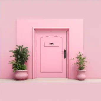 Minimalist login page with soft pastel colors - Image 4