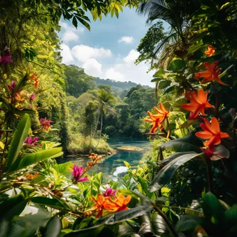 Peaceful Jungle Landscape