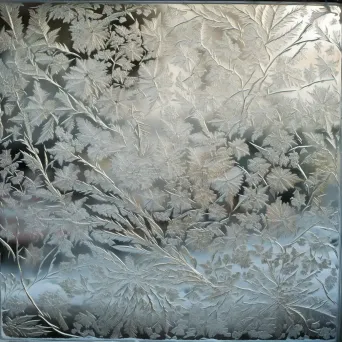 Crystal frost patterns on a windowpane - Image 4