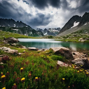 Spring Wildflowers at Alpine Lake