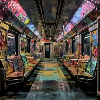 Underground train car art - Image 4