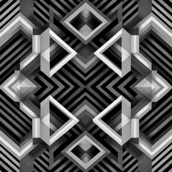 Intersecting geometric patterns in mind-bending optical illusion - Image 1