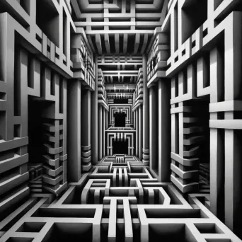 Intersecting geometric patterns in mind-bending optical illusion - Image 4