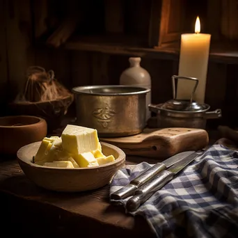 Display of Traditional Butter Making Tools