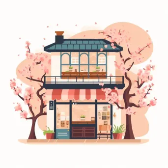 Cherry Blossom Tea Shop Logo - Image 4