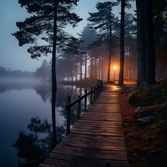 Dusk at the Lakeside Trail