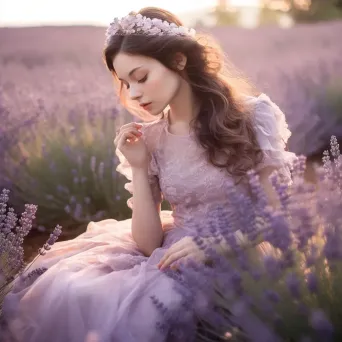 Lavender field portrait - Image 4