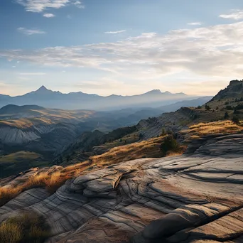 Unique rock formations on a mountain plateau with expansive views. - Image 1