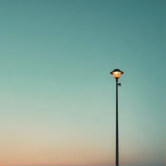 lamp post dusk - Image 1