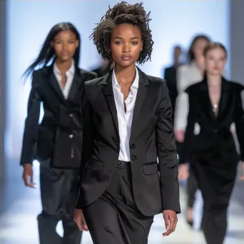 Corporate business fashion runway scene - Image 4