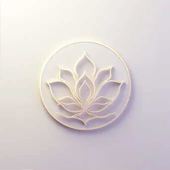 Lotus flower icon logo design for medical spa - Image 2