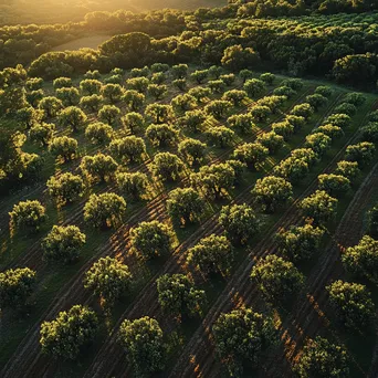 Aerial View of Cork Oak Forest