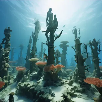 Underwater sculpture garden serving as an artificial reef - Image 3