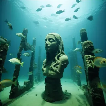 Underwater sculpture garden serving as an artificial reef - Image 4