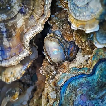 Close-up of unique oyster species in their natural habitat - Image 1