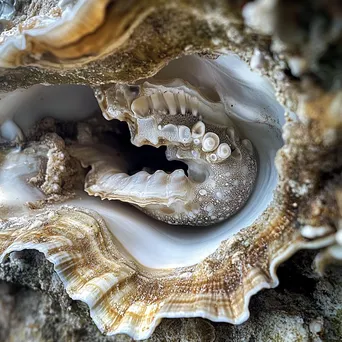 Close-up of unique oyster species in their natural habitat - Image 2