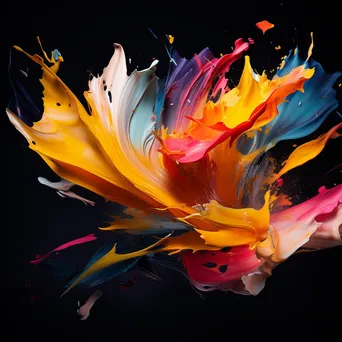 Dynamic Abstract Paint Motion