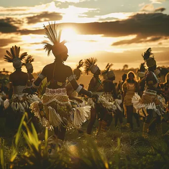 Cultural Dance Performance at Sunset