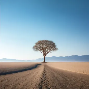 Minimalistic Desert Tree