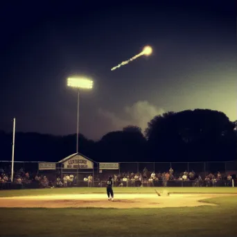 Image showing an exciting baseball game moment with a home run hit - Image 1