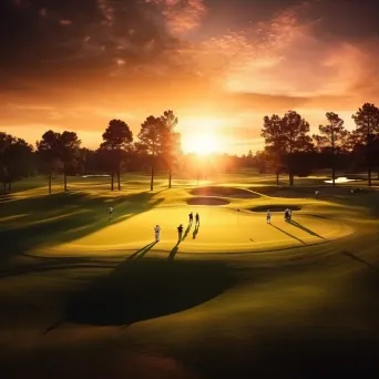 Sunset at golf course - Image 3