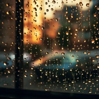 raindrops on window - Image 1