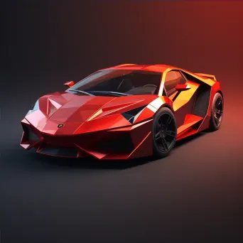 Low Poly Sports Car