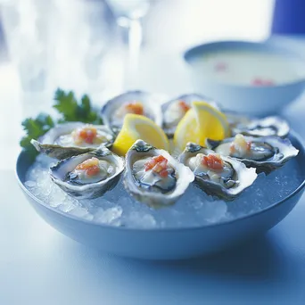 Stylish Oyster Platter Presentation