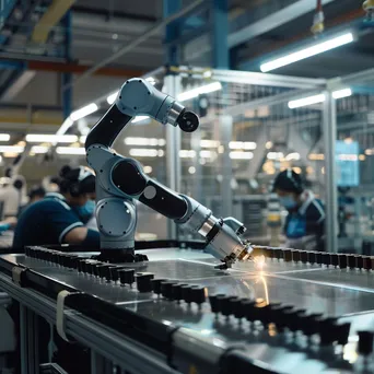 Collaborative robot assisting workers in an assembly line - Image 2