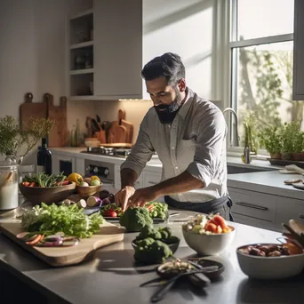 Chef Preparing Organic Dishes