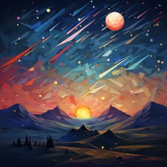 Pastel Meteor Showers