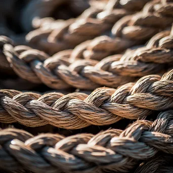 Close-up view of various rope textures - Image 4