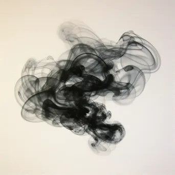 Abstract swirling smoke patterns - Image 1