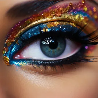 glitter eyeshadow makeup close-up - Image 3