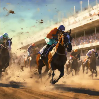 Horse racing on track - Image 2