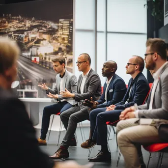 Participants in a panel discussion about urban technology at a conference. - Image 2