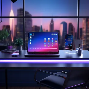 Tech-Savvy Modern Desk Setup