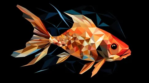 Low Poly Koi Fish