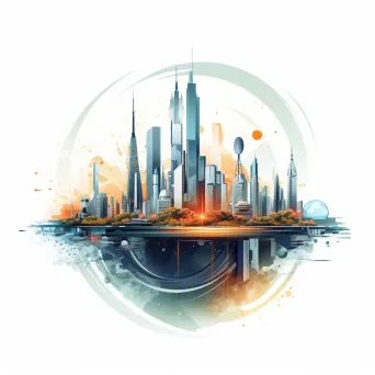 Futuristic Cityscape Logo - Image 4