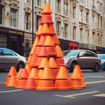 Traffic cone sculptures - Image 3